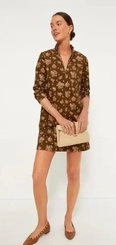 Tuckernuck Hazel Bouquet Corduroy Clifton Dress size small brown floral nwt