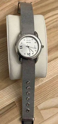 Breda Ladies Watch Stainless Steel Mesh Bracelet Adjustable Lightweight Modern
