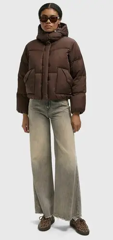 Levi's Levi’s Western Bubble Shortie Puffer Jacket – Brown – Size M NWT Cropped Puffer - Image 1