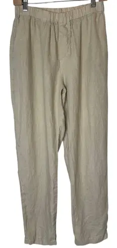 CP Shades 100% Linen Beige Pull On Pants Lagenlook size Medium