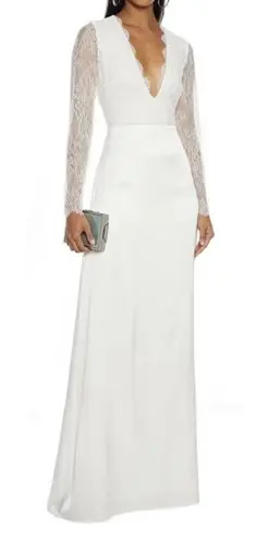 Cami NYC NEW Laurie lace-paneled cutout silk-blend charmeuse gown Size XS