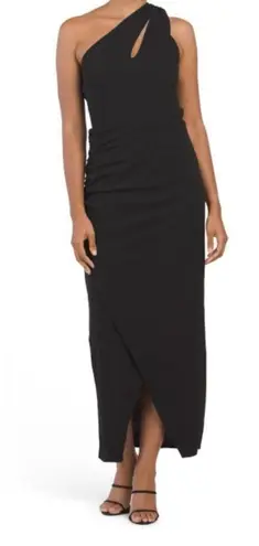 Rachel Roy Rachel One Shoulder Women Size Medium Black Dress Evening Wedding NEW