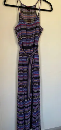 Lorena Rose sleeveless maxi dress Boho lined tie belt colorful women’s size S Multiple - Image 15