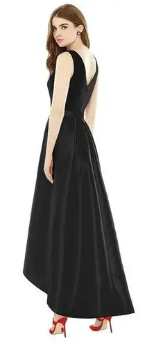 Alfred Sung  Sleeveless Pleated Skirt High Low Dress With Pockets NWT size 18