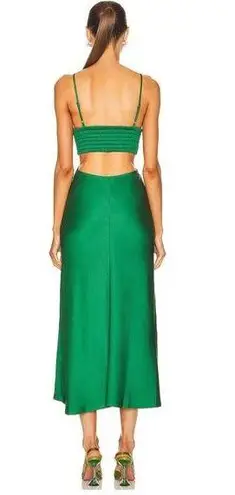 ALC Frank A.L.C. Blakely Cutout Satin Dress Spruce Green