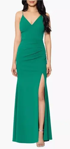 XScape Formal Evening Gown Women's Size 6 Green Maxi Dress Wedding Party