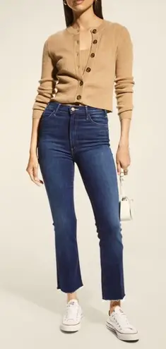 Mother The Hustler Ankle Fray Jean in Bombay Lost And Found 24 Blue - Image 1