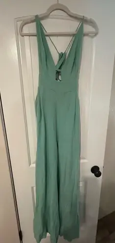 Free People  Emma Jumpsuit in Pastel Jade