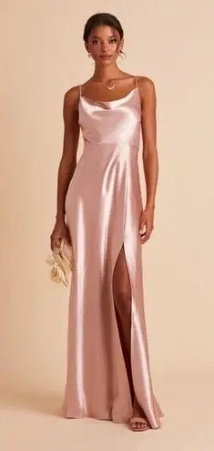 Birdy Grey Birdy grey Dress Lisa Long Satin X-large Rose Gold Wedding guest Prom Party