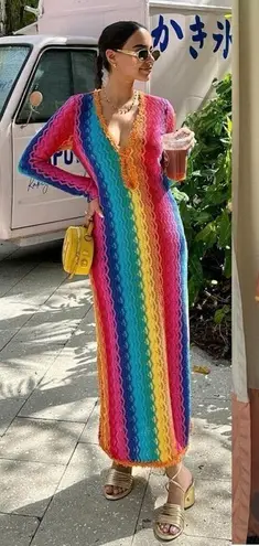 Alexis  - SOLEI DRESS - RIO Size Large Rainbow