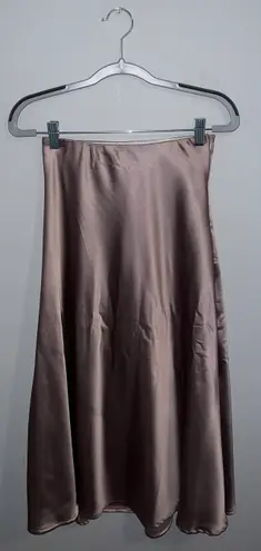 Zeagoo Satin Midi Skirt