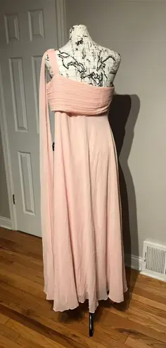 Ever Pretty Vintage One Shoulder strap draped accordion Chiffon Formal Evening Cocktail BallGown Dress Asymmetric coquette Gown