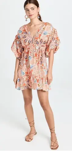 MISA Los Angeles NWT Misa Los Angeles Sari Floral Poplin Balloon-Sleeve Mini Dress - Size Small