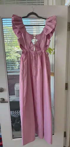 For Love & Lemons  Dress Miriam Maxi Pink thumbnail 6