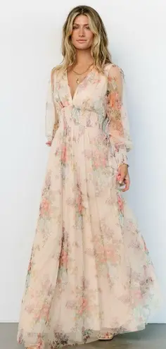 Baltic Born Layla Tulle Floral Maxi Dress New Without Tags