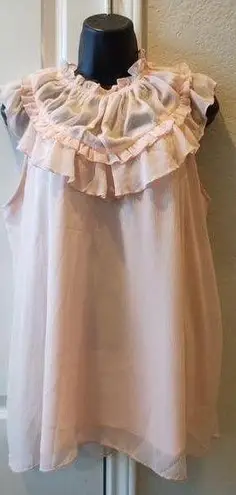 Unbranded Top Sleeveless Peach Large
blouse women’s tops