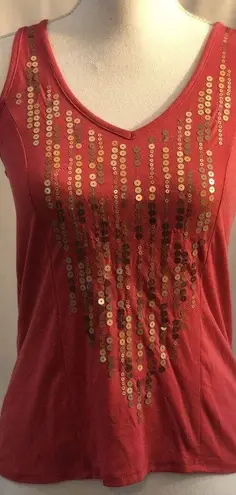 Eyelash Couture Sleeveless Top ~ Size X-Small ~ Sequins ~ Pink