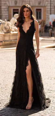 Alamour The Label Black Lace Dress