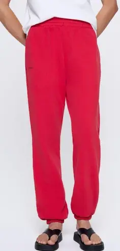 Pangaia 365 Midweight Cotton Goji Red Jogger Track Pants Size XS
