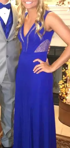 BCBGMAXAZRIA Blue Dress