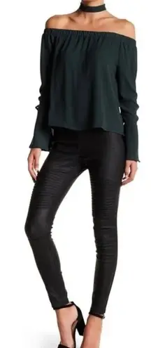 OOBER SWANK High Waisted Moto Leggings Size XS Black