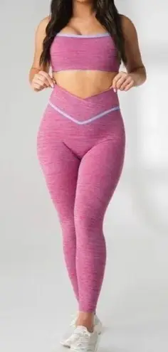 Vitality The Daydream Pant Berry Marl Size Large Pink