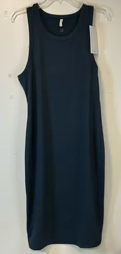 7 Diamonds Core Ribbed Tank Sleeveless Blue Dress stretch Women’s Size XL