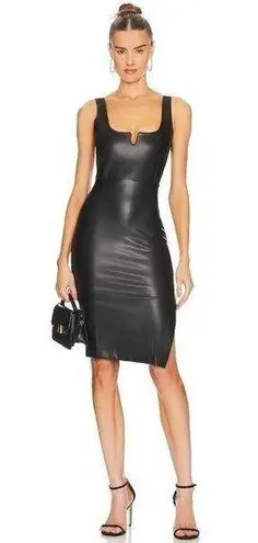 Alix NYC Neve Faux Leather Dress in Black XSmall New Womens Vegan Bodycon
