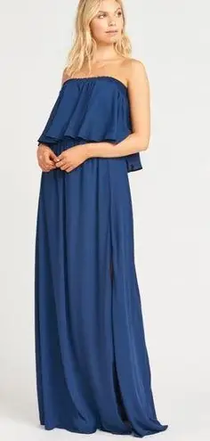 Show Me Your Mumu | Blue Off the Shoulder Layered‎ Hacienda Maxi Dress