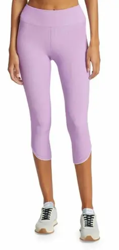 Heroine Sport Ribbed Cropped Leggings Lavender Purple Size Medium