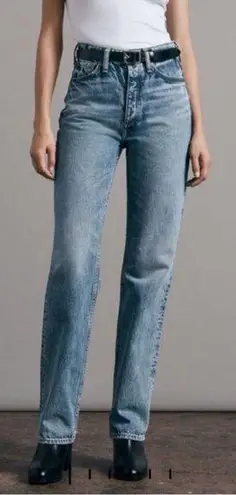 Rag and Bone  Alex high rise straight leg blue jeans NEW