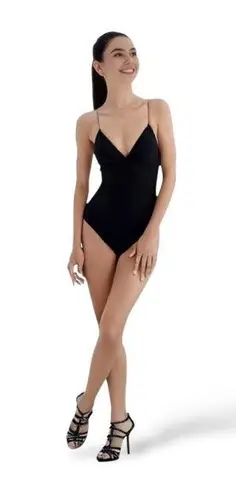 Revamped  Black One-Piece Swimsuit - XS | Sleek & Minimalist Swimwear