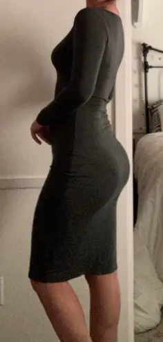 Loveappella Green Long Sleeve Bodycon