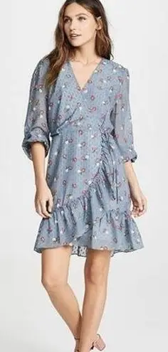 WAYF Dress Eloise Floral Wrap Mini Medium NWT