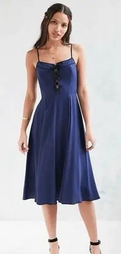 Cooperative ✨ GEORGIA MAY BLUE Lace Up Sz 4 DRESS✨