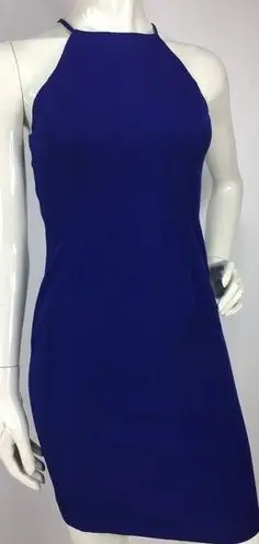 Minuet New Lace Up Back High Neck Dress