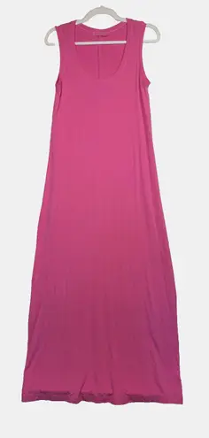 Fresh Produce Womens Dress Small Pink Sleeveless Maxi Tank Cotton USA Casual