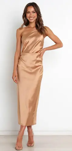 Petal and Pup Gold Dress NWT