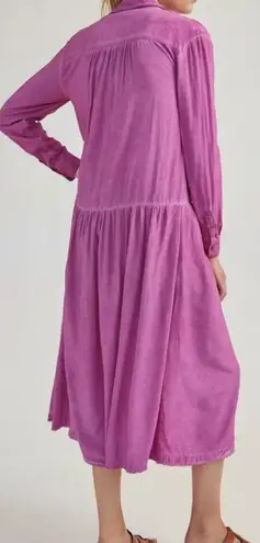 Pilcro Kimberly Raspberry Long Sleeve ShirtDress