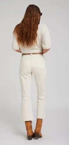 SPRWMN Ivory Crop Flare Denim Jeans Women’s Size 25 White