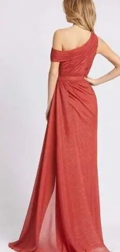 Mac Duggal Ieena for Draped One Shoulder Chiffon Gown Size 2 $398 49291