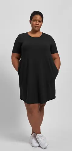 Universal Standard Halie T-Shirt Dress Black Plus Size 3XL Womens 34-36 Comfy
