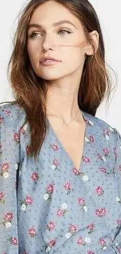 WAYF Dress Eloise Floral Wrap Mini Medium NWT