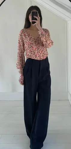 Cami NYC The Hope Floral Silk Bodysuit in Geranium