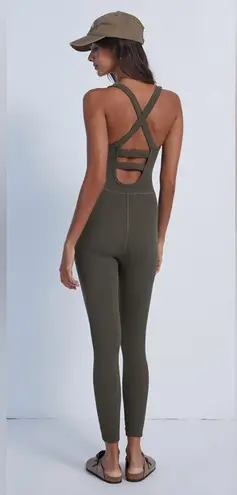Free People Movement NWT Free Throw Jumpsuit Dark Olive Size M Green Size M