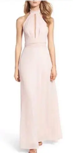 Lulus Lulu’s Blush Maxi Halter Dress