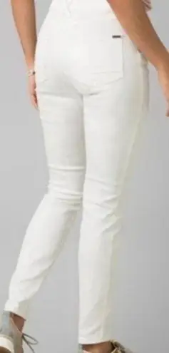 prAna Oday White Jeans Organic Cotton NWT Sz 4
