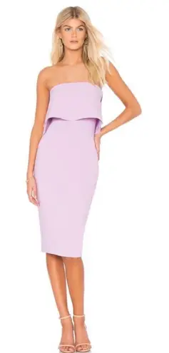 Likely Driggs Strapless Sheath Midi Dress size 4 in Lilac Twilight Mist $178