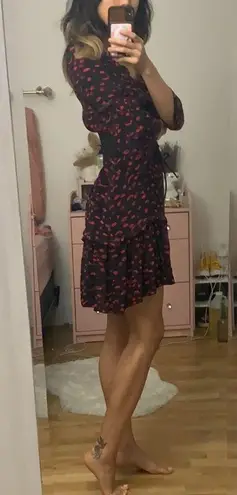 Love moschino silk lips print dress