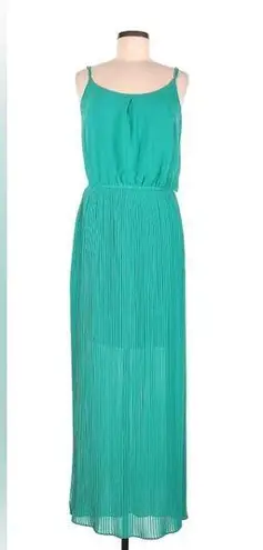 Bisou Bisou Teal Spaghetti Strap Dress With Cut Out Back Size 8